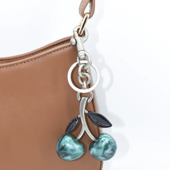 Designer Inspired Unbranded Large Cherry ๐ Bag Charm/ Keychain New - Picture 1 of 14